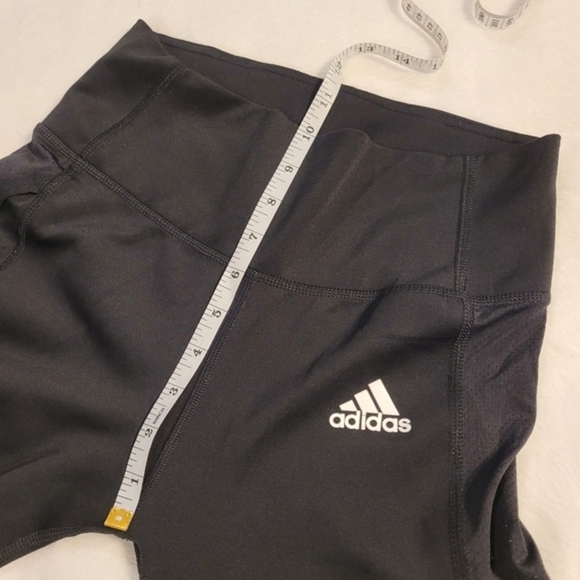 Adidas Aeroready 3 Stripe Classic Black and White Athletic Leggings Small - Picture 13 of 16